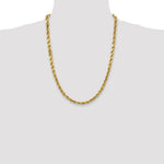 10k 4mm Semi-solid D/C Rope Chain - Product Photo