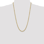10k 4mm Semi-solid D/C Rope Chain - Product Photo