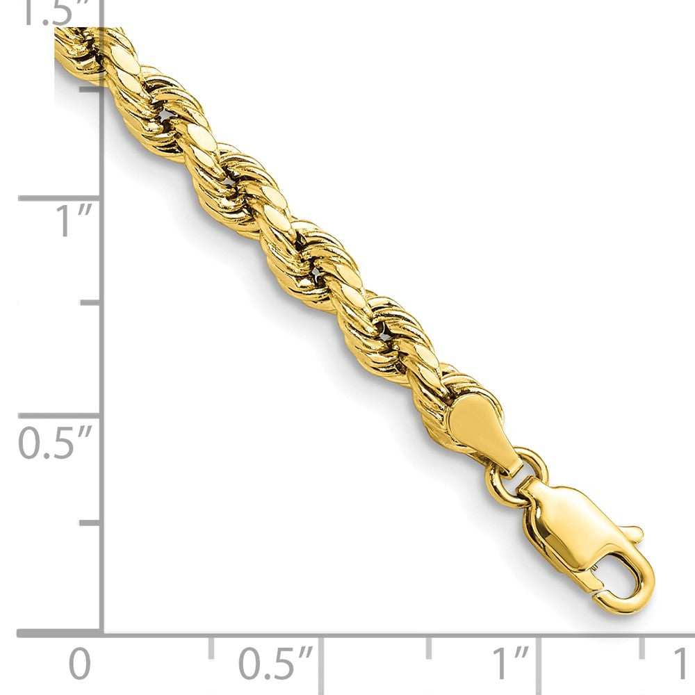 10k 4mm Semi-solid D/C Rope Chain - Product Photo
