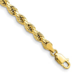 10k 4mm Semi-solid D/C Rope Chain - Product Photo