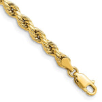 10k 4mm Semi-solid D/C Rope Chain - Product Photo