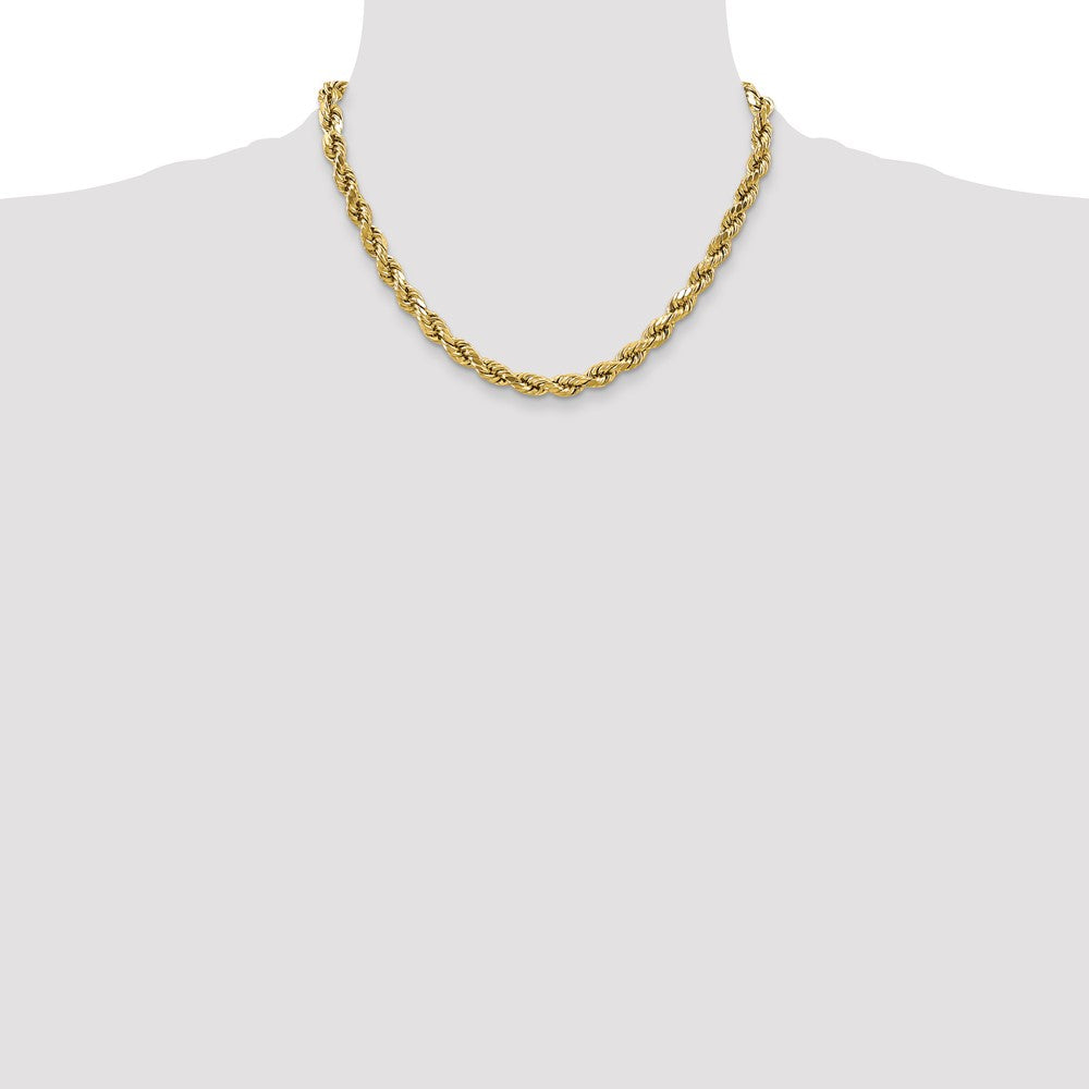 10k 4.9mm Semi-solid D/C Rope Chain - Product Photo