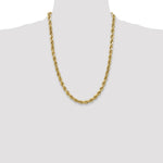 10k 4.9mm Semi-solid D/C Rope Chain - Product Photo
