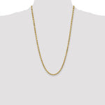 10k 4.9mm Semi-solid D/C Rope Chain - Product Photo