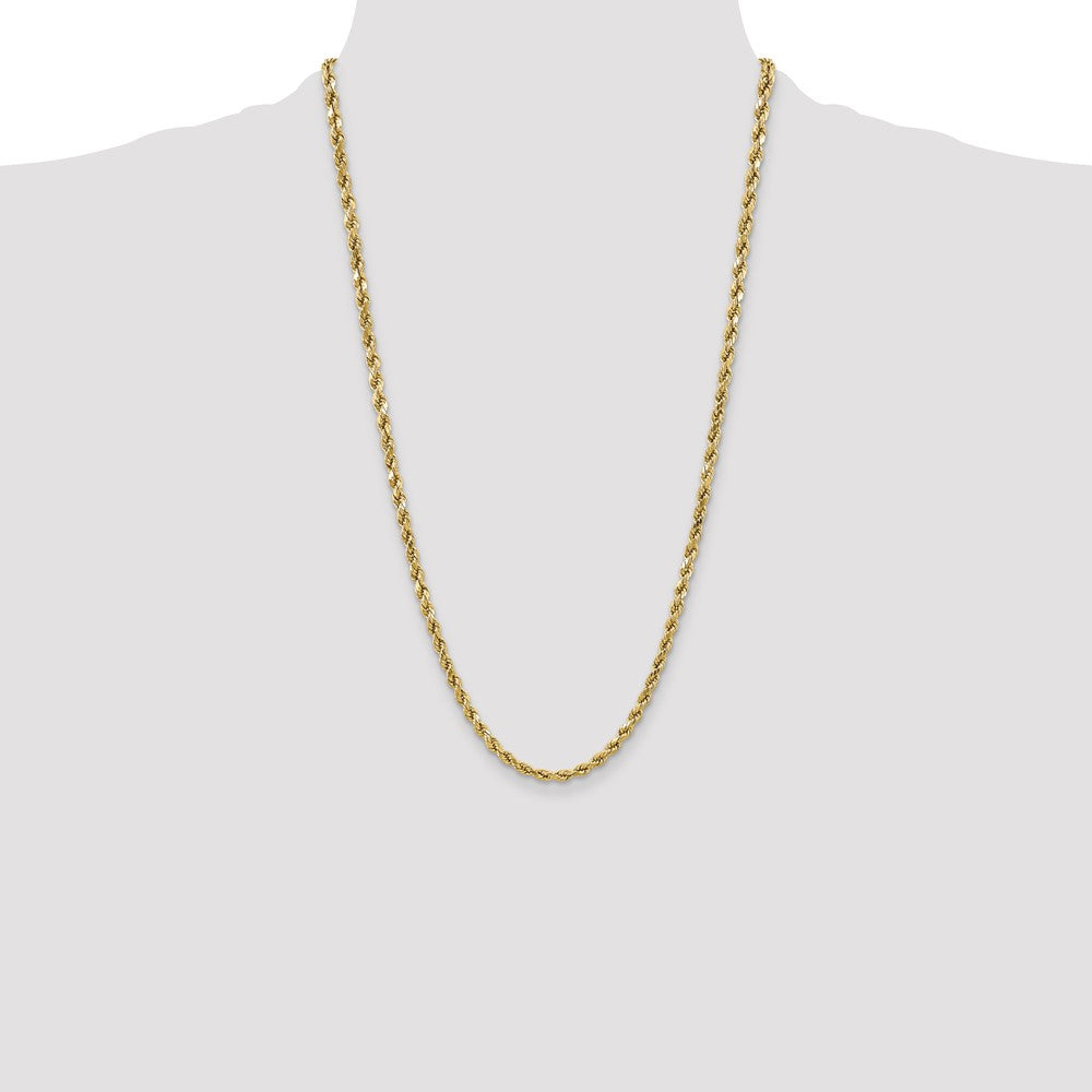 10k 4.9mm Semi-solid D/C Rope Chain - Product Photo