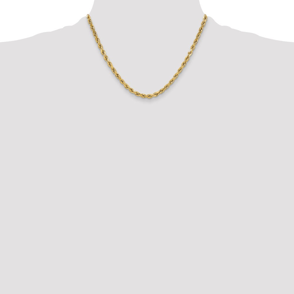 10k 5.5mm Semi-solid D/C Rope Chain - Product Photo