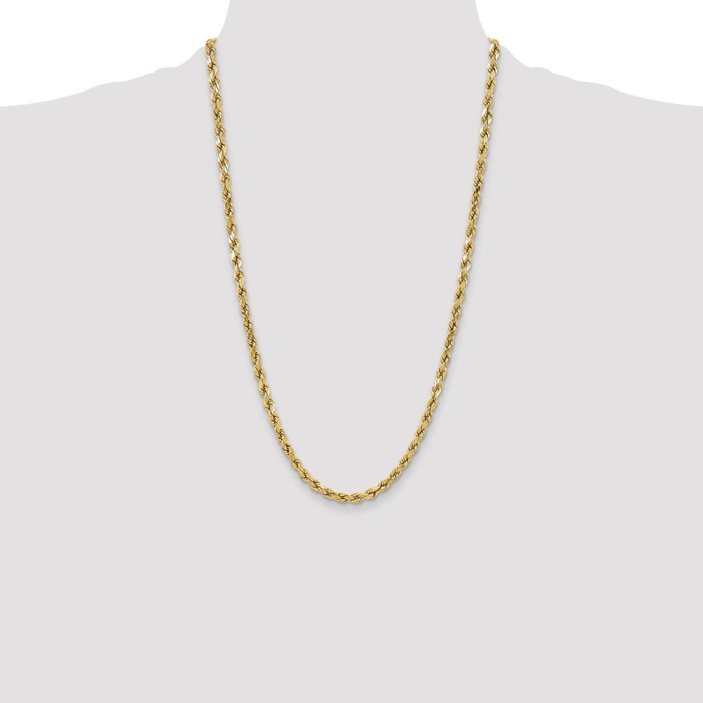 10k 5.5mm Semi-solid D/C Rope Chain - Product Photo