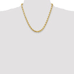 10k 6.5mm Semi-solid D/C Rope Chain - Product Photo