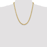 10k 6.5mm Semi-solid D/C Rope Chain - Product Photo