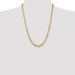 10k 6.5mm Semi-solid D/C Rope Chain - Product Photo