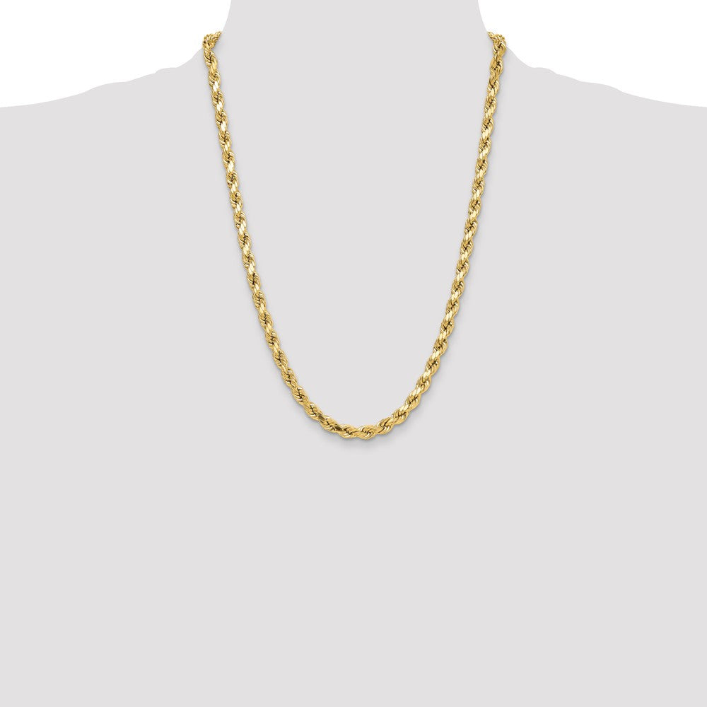 10k 6.5mm Semi-solid D/C Rope Chain - Product Photo