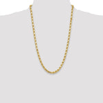 10k 6.5mm Semi-solid D/C Rope Chain - Product Photo