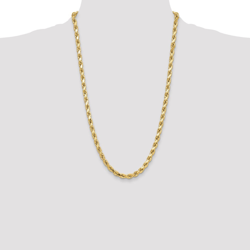 10k 6.5mm Semi-solid D/C Rope Chain - Product Photo