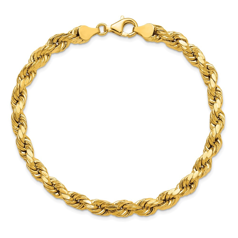 10k 6.5mm Semi-solid D/C Rope Chain - Product Photo