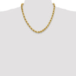 10k 8.0mm Semi-solid D/C Rope Chain - Product Photo
