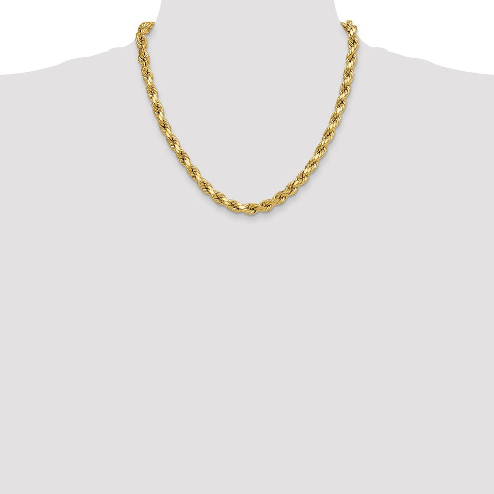 10k 8.0mm Semi-solid D/C Rope Chain - Product Photo