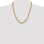 10k 8.0mm Semi-solid D/C Rope Chain - Product Photo