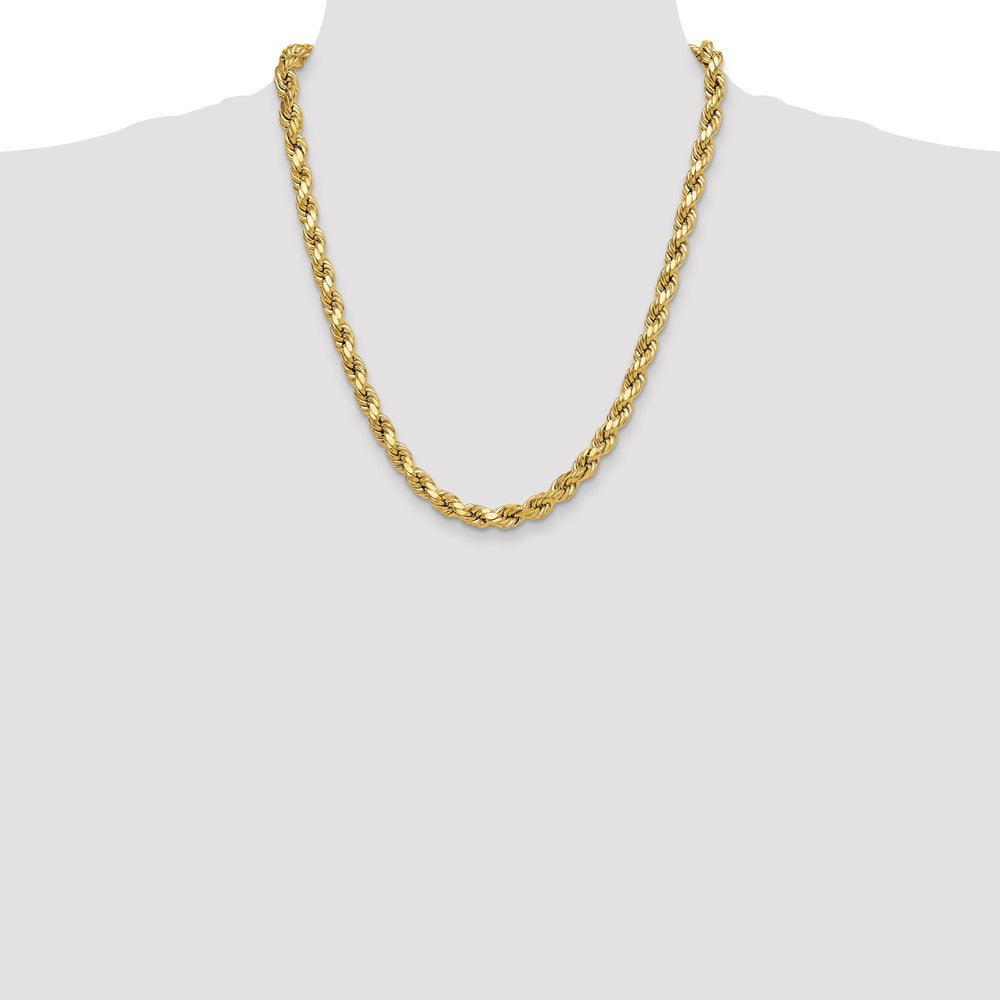 10k 8.0mm Semi-solid D/C Rope Chain - Product Photo