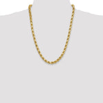 10k 8.0mm Semi-solid D/C Rope Chain - Product Photo
