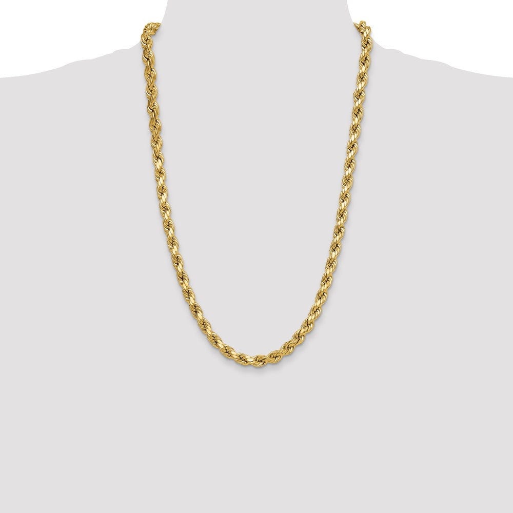 10k 8.0mm Semi-solid D/C Rope Chain - Product Photo