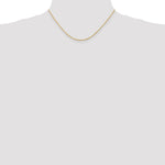 10K Yellow Gold 1.5mm Extra-Light Diamond-Cut Rope Chain Necklace 16"-30" - Product Photo