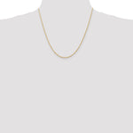 10K Yellow Gold 1.5mm Extra-Light Diamond-Cut Rope Chain Necklace 16"-30" - Product Photo
