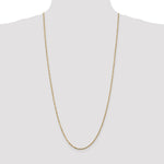 10K Yellow Gold 1.8mm Extra-Light Diamond-Cut Rope Chain Necklace 18"-30" - Product Photo