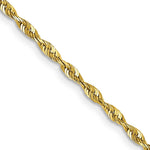 10K Yellow Gold 2.0mm Extra-Light Diamond-Cut Rope Chain Necklace 18"-30" - Product Photo