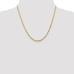 10K Yellow Gold 2.75mm Extra-Light Diamond-Cut Rope Chain Necklace 18"-24" - Product Photo