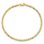 10k 2.4mm Concave Anchor Chain Anklet - Product Photo