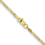 10k 1.75mm Flat Figaro Chain - Product Photo
