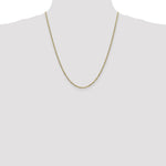 10k 1.75mm Flat Figaro Chain - Product Photo