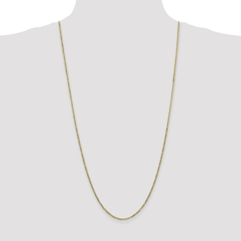 10k 1.75mm Flat Figaro Chain - Product Photo