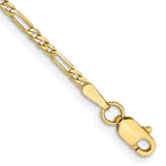 10k 1.75mm Flat Figaro Chain - Product Photo