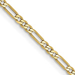 10k 1.75mm Flat Figaro Chain - Product Photo