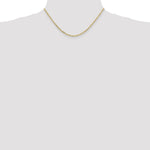 10k 2.2mm Flat Figaro Chain - Product Photo