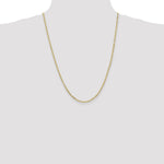 10k 2.2mm Flat Figaro Chain - Product Photo