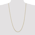 10k 2.2mm Flat Figaro Chain - Product Photo