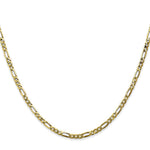 10k 2.75mm Flat Figaro Chain - Product Photo