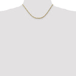 10k 2.75mm Flat Figaro Chain - Product Photo