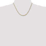 10k 2.75mm Flat Figaro Chain - Product Photo