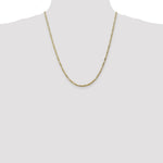 10k 2.75mm Flat Figaro Chain - Product Photo