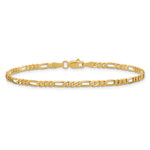 10k 2.75mm Flat Figaro Chain - Product Photo