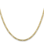 10K 3mm Flat Figaro Chain - Product Photo