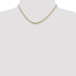 10K 3mm Flat Figaro Chain - Product Photo