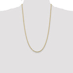 10K 3mm Flat Figaro Chain - Product Photo