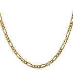 10K 4mm Flat Figaro Chain - Product Photo