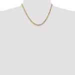 10K 4mm Flat Figaro Chain - Product Photo
