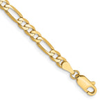 10K 4mm Flat Figaro Chain - Product Photo