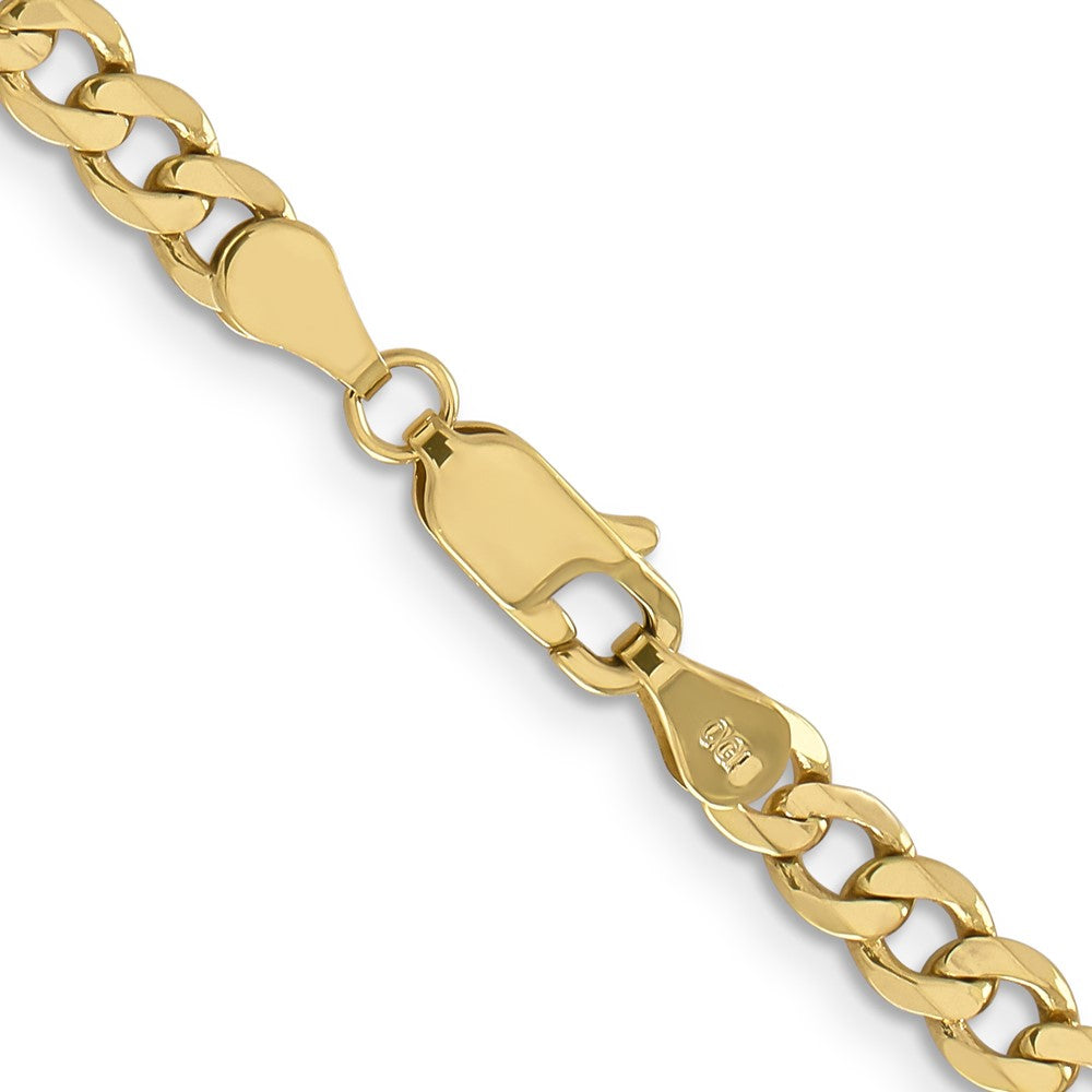 10K 4.75mm Flat Figaro Chain - Product Photo